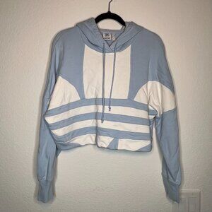 Adidas Adicolor Big Trefoil Cropped Hoodie
